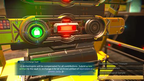 no man's sky artifact exchange.